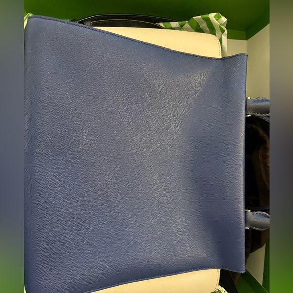 Blue and cream Kate Spade purse - Picture 2 of 5